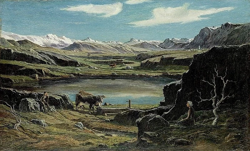 Lago di montagna in Engadina